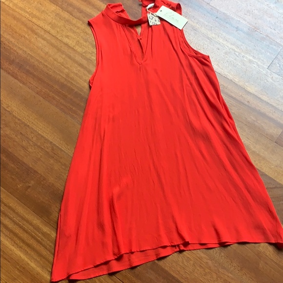 Elan Bright Orange sleeveless dress - Picture 2 of 6